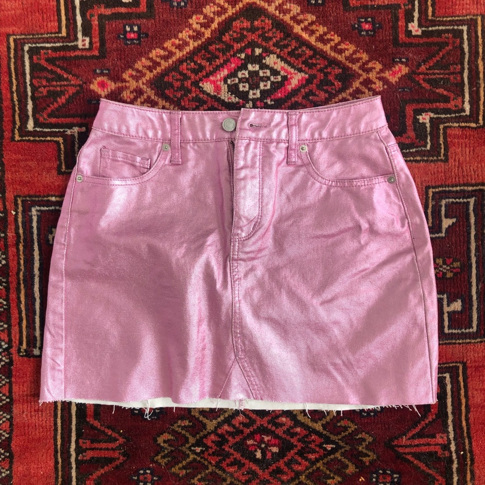 Wild Fable pint shimmer denim skirt